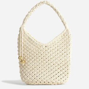 NWT Madewell The Camren Woven Rope Bag Cream